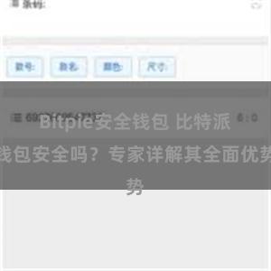 Bitpie安全钱包 比特派钱包安全吗？专家详解其全面优势