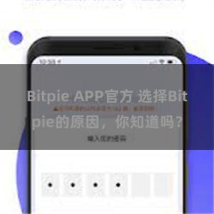 Bitpie APP官方 选择Bitpie的原因，你知道吗？