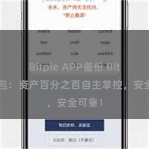 Bitpie APP备份 Bitpie钱包：资产百分之百自主掌控，安全可靠！