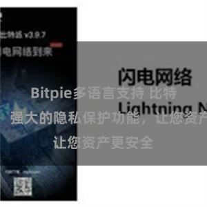 Bitpie多语言支持 比特派钱包：强大的隐私保护功能，让您资产更安全