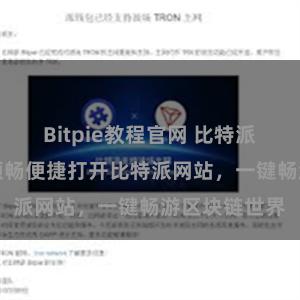 Bitpie教程官网 比特派APP入口，顺畅便捷打开比特派网站，一键畅游区块链世界