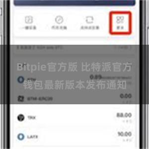 Bitpie官方版 比特派官方钱包最新版本发布通知