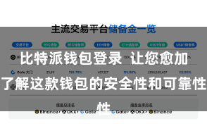 比特派钱包登录  让您愈加了解这款钱包的安全性和可靠性